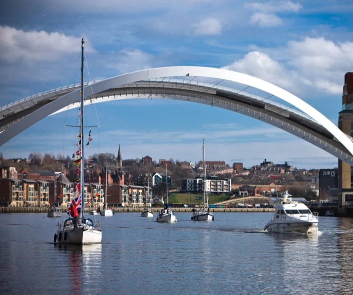 Boats on the river tyne