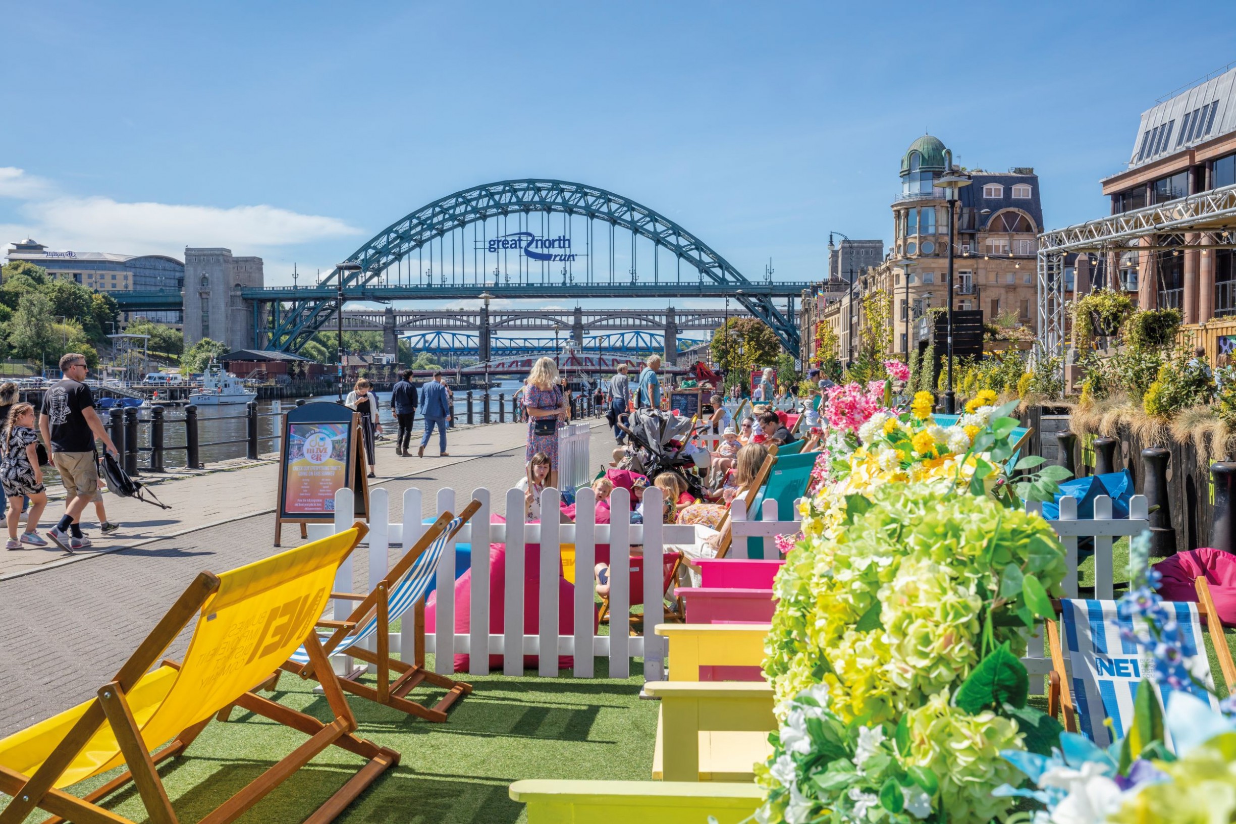 NE1's Summer in the City events on Newcastle's Quayside
