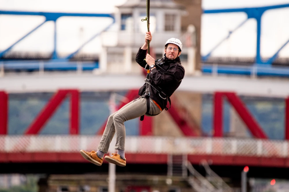 Tyne Bridge Zipline, Image by TyneSight Photograhic for NE1