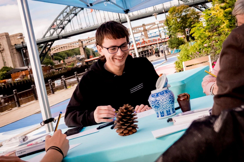 NE1's Summer in the City drawing workshop, Image by TyneSight Photographic for NE1