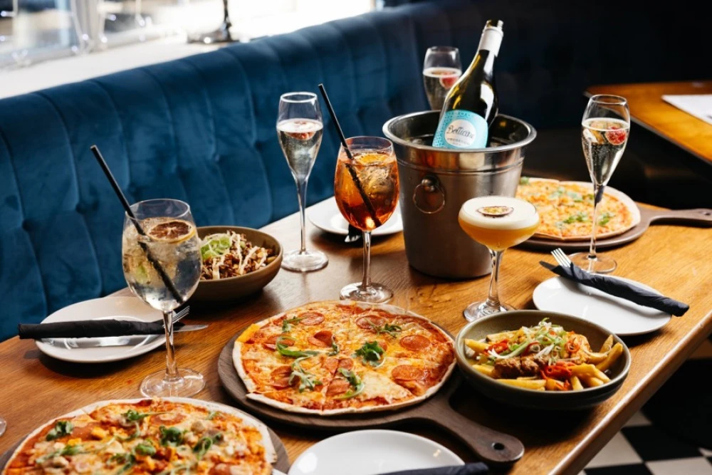 Food and drinks at YOLO Townhouse in Newcastle