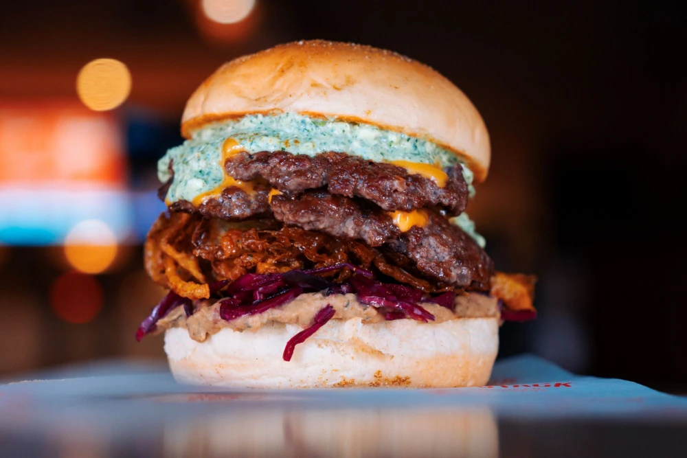 Meat Stack Alex Greenwood burger