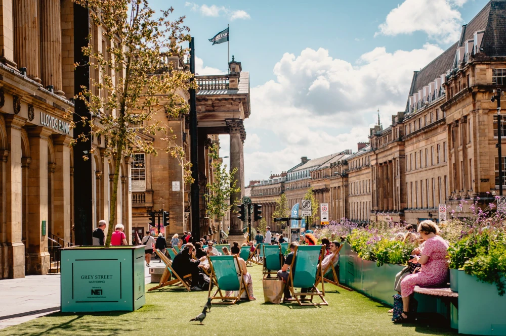 Newcastle World | Apr 2025 | Grey Street Gathering returns to Newcastle with key road hosting popular rest and recovery spot