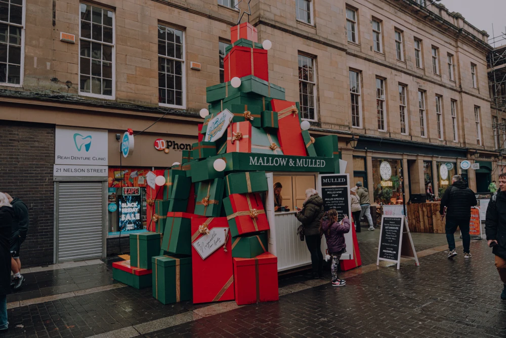 Chronicle Live | Nov 2025 | The mysterious pile of presents in Newcastle that's actually the Christmas Market's new bar
