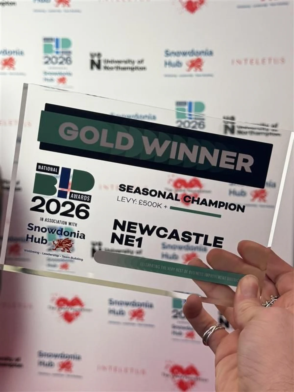 National BID Awards | Feb 2026 | Newcastle NE1 scoops the title of Seasonal Champion at the 2026 National BID Awards