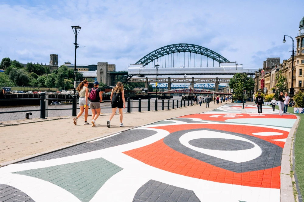 Chronicle Live | Jun 2026 | Photos of 'stunning' Quayside mural celebrating 45 years of Great North Run