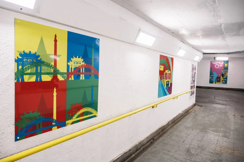 The Northern Echo | Aug 2026 | Newcastle subway transformed into permanent urban gallery